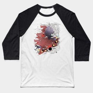 Witch With Wolves Baseball T-Shirt